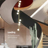 Nordic Modern Linear Chandelier 5 to 23 Slender Hanging Glass Lights