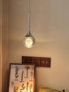 Modern Crystal Moon Pendant Light Stainless Steel Chandelier with 3D Lunar Globe