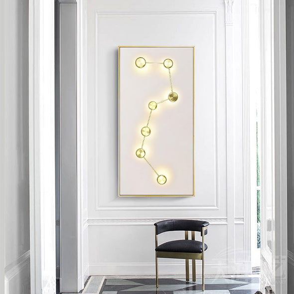 Modern Nordic Constellation LED Wall Light Aluminum Black Gold Hanging Lamp