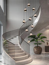 Modern Zinc Alloy Crystal Chandelier Adjustable Multi-Light Pendant