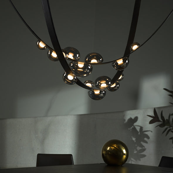 Modern Leather Chandelier Vintage Industrial Pendant Light Home Decor