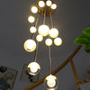 Modern Crystal Moon Pendant Light Stainless Steel Chandelier with 3D Lunar Globe
