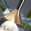 Modern Crystal Moon Pendant Light Stainless Steel Chandelier with 3D Lunar Globe
