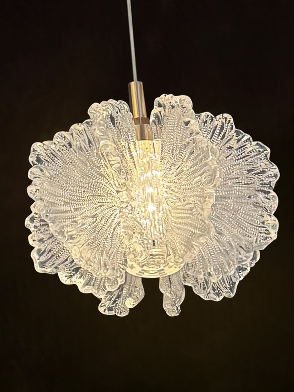 Floral Staircase Chandelier Adjustable Multi  LED Light Hanging Pendant