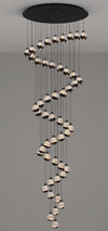 Modern Zinc Alloy Crystal Chandelier Adjustable Multi-Light Pendant