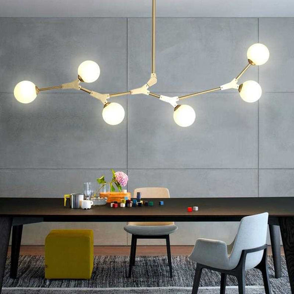 Modern Minimalist Chandelier Magic Bean Glass Ceiling Pendant Light