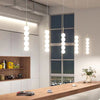 Modern Glass Globe Linear Chandelier, Customizable Glass Pendant Light