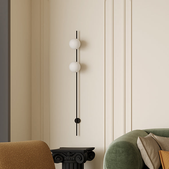 Modern Minimalist Bedside Lamp Wall Sconce Round Ball LED Fixture