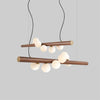 Kitchen Island Chandelier Ironwork and Acrylic LED Strip Light