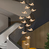 Modern Butterfly Chandelier High Ceiling Pendant Light Home Decor