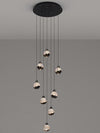 Modern Zinc Alloy Crystal Chandelier Adjustable Multi-Light Pendant