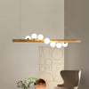 Kitchen Island Chandelier Ironwork and Acrylic LED Strip Light