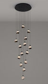 Modern Zinc Alloy Crystal Chandelier Adjustable Multi-Light Pendant