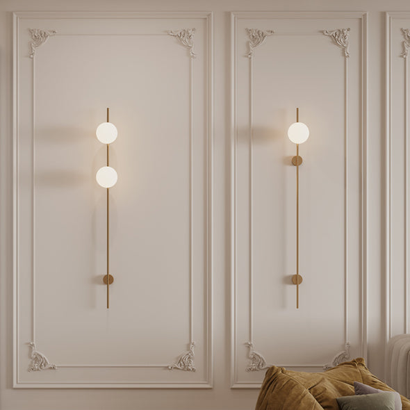 Modern Minimalist Bedside Lamp Wall Sconce Round Ball LED Fixture