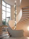Nordic Modern Linear Chandelier 5 to 23 Slender Hanging Glass Lights