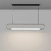 Modern Linear Pendant Light, Iron PMMA Shade, 32 - 55 Inch Adjustable Length