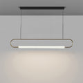 Modern Linear Pendant Light, Iron PMMA Shade, 32 - 55 Inch Adjustable Length
