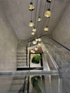 Modern Zinc Alloy Crystal Chandelier Adjustable Multi-Light Pendant
