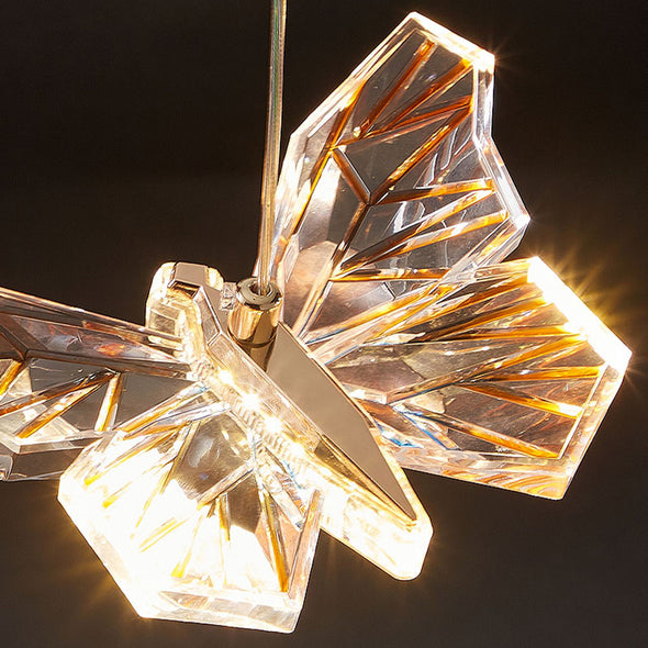 Modern Butterfly Chandelier High Ceiling Pendant Light Home Decor