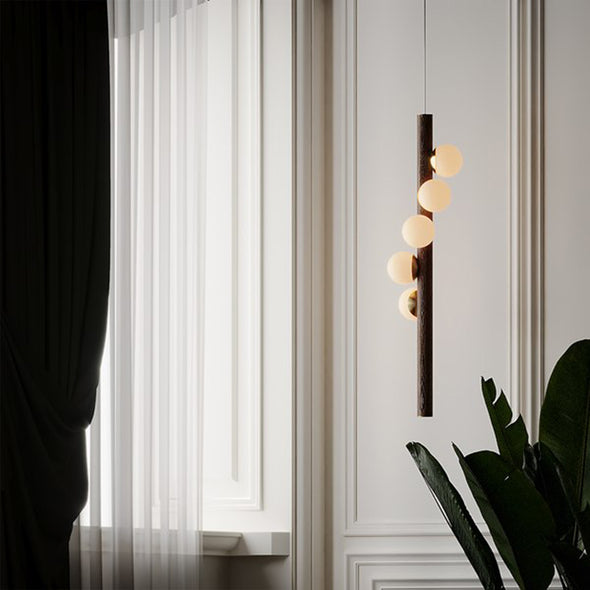 Modern Linear Chandelier Sphere-style LED Large Pendant Light