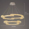 Modern Crystal LED Pendant Luxury Ring Ceiling Home Chandelier Decor Kitchen Island Living Dining Room Lighting