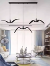 Nordic Bird Chandeliers Stair Resin Sky Freedom Seagull Pendant Lights Coffee Shop Beauty Salon Clothing Shop