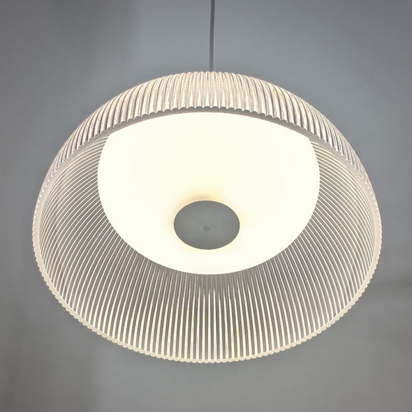 Modern Staircase Acrylic Chandelier, Iron & PMMA Shade, Multi-Lights