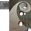 Creative Glass Pendant Lamp LED Orb Ceiling Chandelier For Loft Villa Staircase Hanging Lights