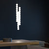 Modern Glass Globe Linear Chandelier, Customizable Glass Pendant Light