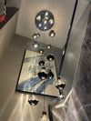 Modern Zinc Alloy Crystal Chandelier Adjustable Multi-Light Pendant