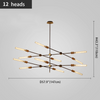 Retro Glass Tube LED Chandeliers For Kitchen Bar Bedroom Pendant Lights Home Decoration Hanging Light Fixture