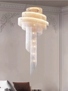 Postmodern Fringe Chandeliers Living Room Villa Hotel Gold/Silver Tassel Spiral Stairway Interior Decoration Lighting