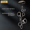 Natural Crystal Raw Stone Chandelier Modern  Suspension Luminare Stariway Living Room Light Fixture