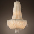 Vintage Crystal Chandelier Hand-woven Pendant Light for Home Decoration