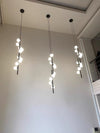 Modern Linear Chandelier Sphere-style LED Large Pendant Light