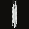 Modern Glass Globe Linear Chandelier, Customizable Glass Pendant Light