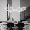 Modern Rings Pendant Lights Crystal Chandeliers Atmospheric High-end Villa Personality Creative Living Room Lamps