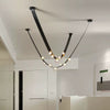 Modern Leather Chandelier Vintage Industrial Pendant Light Home Decor
