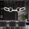 Modern Rings Pendant Lights Crystal Chandeliers Atmospheric High-end Villa Personality Creative Living Room Lamps