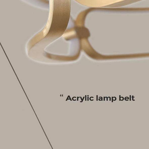 LED Modern Ceiling Chandelier with Circular Rings in Single or Double Layers