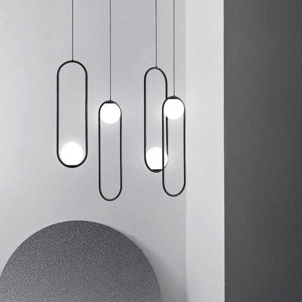 Modern Multi-Ball Chandelier High Ceiling Luxury Irregular LED Pendant Light