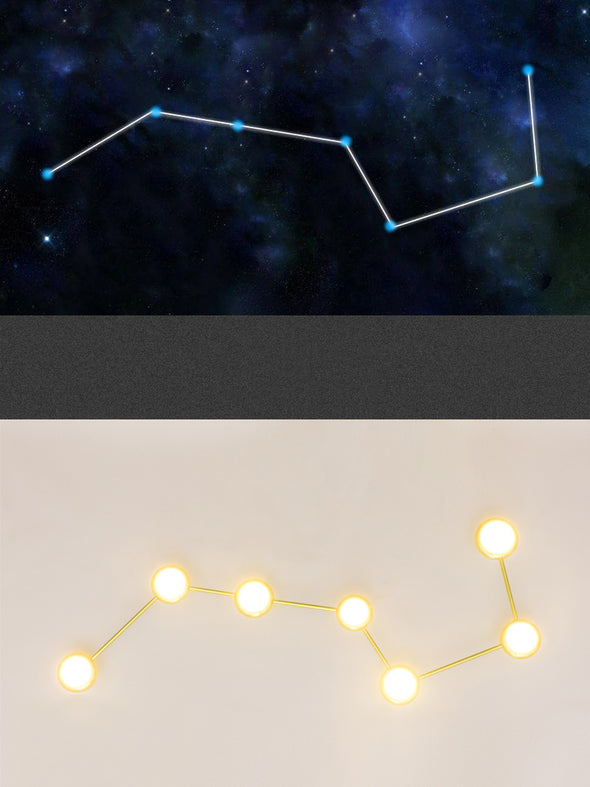 Modern Nordic Constellation LED Wall Light Aluminum Black Gold Hanging Lamp