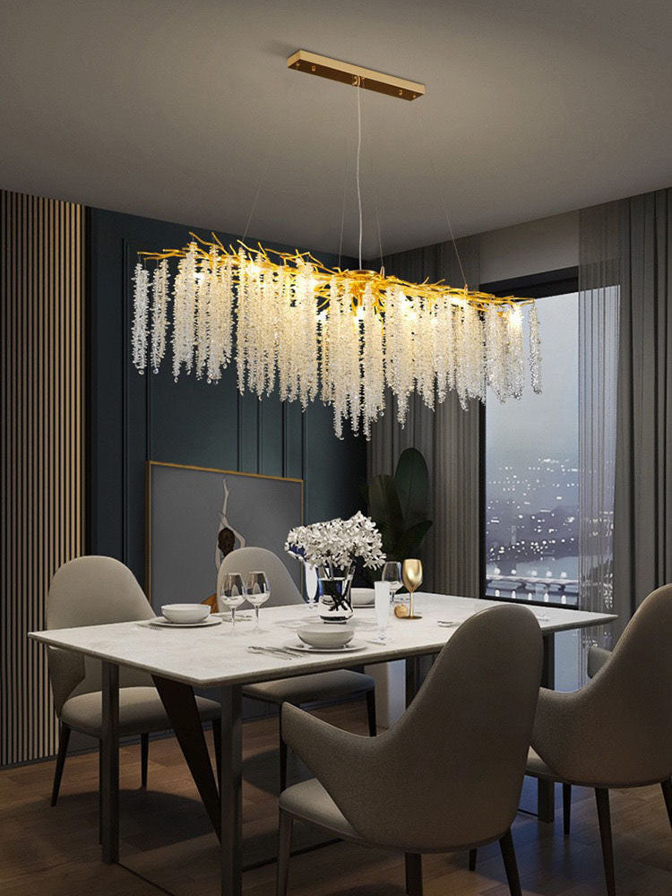 Luxury Crystal Chandelier Modern Tree Branch Lighting Decor For