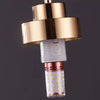 Modern Rotating Bead Curtain Chandelier Aluminum Frame PMMA Shade 3-26 Lights