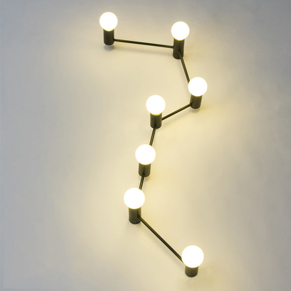 Modern Nordic Constellation LED Wall Light Aluminum Black Gold Hanging Lamp
