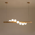 Kitchen Island Chandelier Ironwork and Acrylic LED Strip Light