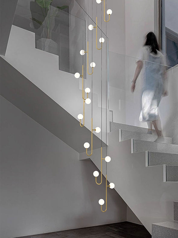 Modern Luxury Glass Chandelier Ceiling Light Fixture