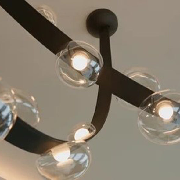 Modern Leather Chandelier Vintage Industrial Pendant Light Home Decor