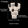 Reticulation Acrylic Chandeliers Nordic Home Decor Attic Pendant Lights Staircase Villa Hollow Luxury Living Room