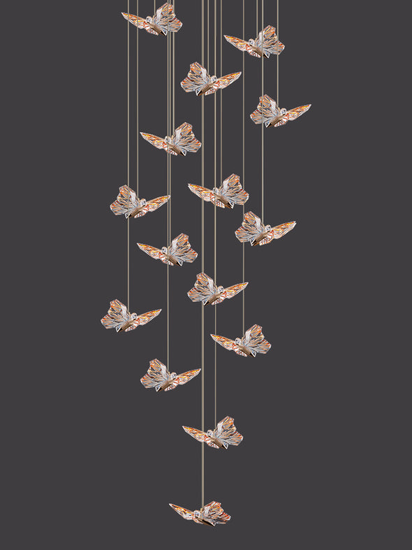 Modern Butterfly Chandelier High Ceiling Pendant Light Home Decor